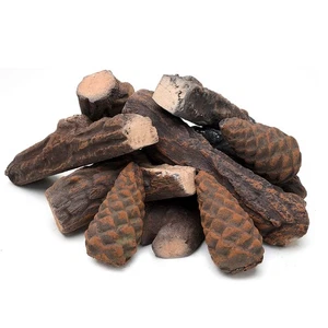 Skyflame 10 Small Piece Set of Ceramic Wood Logs & Accessories for All Types ... - Picture 1 of 6