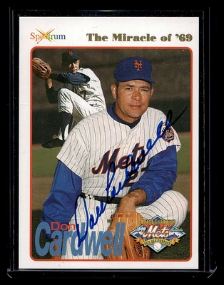 1994 SPECTRUM DON CARDWELL 1969 MIRACLE METS AUTOGRAPH ENEW YORK METS - Image 1 of 3