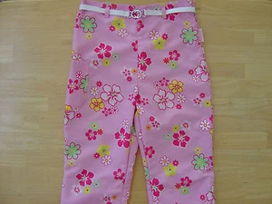 NWOT Mudd Pink Floral Hibiscus Allover Print Capri Pants 6 Spring Summer Anytime - Picture 1 of 1