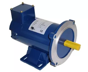 DC MOTOR, 1/4HP, 48C, 90V, 1750RPM, TENV, WITH 1/8" KEYWAY, Hallmark Industries - Picture 1 of 2