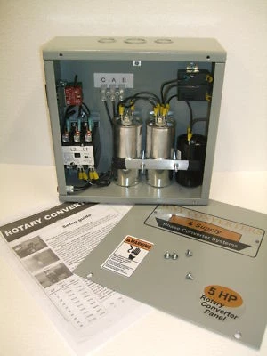 Convertidor de fase 5 Hp panel de control CONVERTIDOR GIRATORIO RP05 Hecho en EE. UU. - Imagen 1 de 2