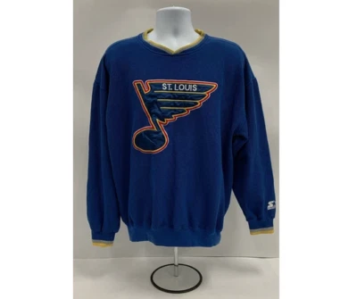 Sudadera Pullover Grande Vintage Starter St. Louis Blues NHL Hockey Foto 1 de 4