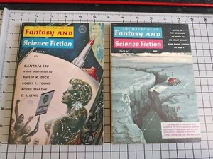 (2) Robert F. Young Fantasy and Science Fiction Magazines July 1959 1964 PKD - Picture 1 of 22