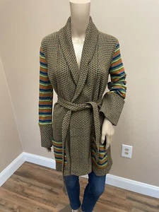 R. HEYER lange Strickjacke mit Gürtel - Bild 1 von 3