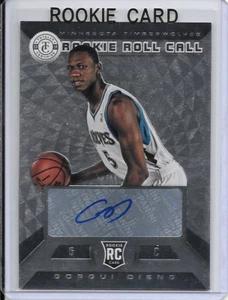 Tarjeta de baloncesto 2013-14 con autógrafo de novato Gorgui Dieng 28 Minnesota Timberwolves - Imagen 1 de 2