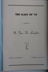 c1952 COLLEGE OF NEW ROCHELLE, NY Class Play Program (Original/New Rochelle, NY) - Picture 1 of 8