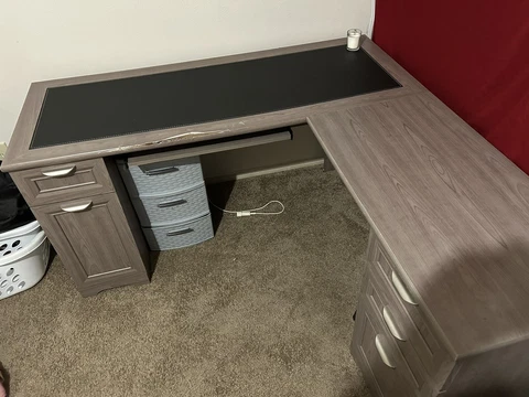 Corner Desk, L Shaped Desk, Gaming Desk, Office Desk Cover