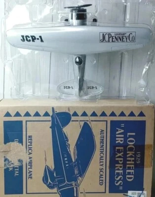 LOCKHEED JCP 1 AIR EXPRESS ERTL BI-PLANE DIECAST Airplane OPEN BOX NEW - Image 1 of 4
