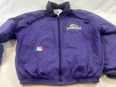 Vintage Pro Player Colorado Rockies Jacket With Hood 90s MLB Men’s Purple Large - Image 1 of 4