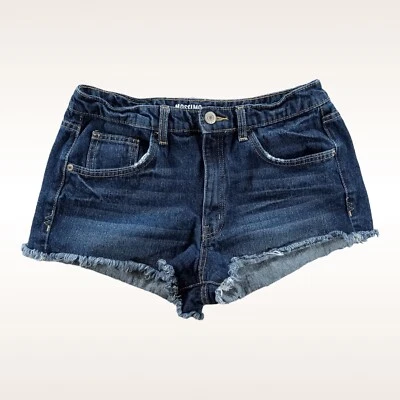 Pantalones Cortos Mossimo Vintage Talla 13 (30) Mujer Corte Medio Lavado Denim Y2K Foto 1 de 4