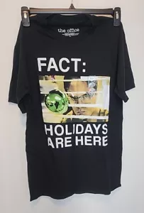 Camiseta Top The Office FACT: THE HOLIDAYS ARE HERE NEGRA PARA HOMBRE PEQUEÑA - Imagen 1 de 7