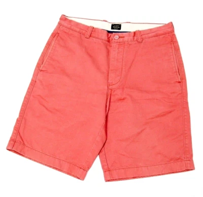 J. Pantalón Corto Hombre Crew Broken In Frente Plano Talla 32 Polvoriento Baya 100% Algodón Foto 1 de 4