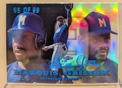 1999 Flair Showcase ROW 1 LEGACY #106 Marquis Grissom Brewers RARE PARALLEL /99 - Image 1 of 2