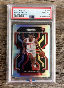 Jalen Green 2021 Prizm #306 Silver Rookie RC Houston Rockets PSA 8 casi nuevo-como nuevo - Imagen 1 de 2