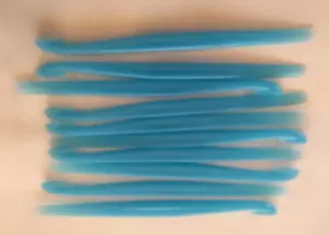 New Tupperware Citrus Peelers Set of 10 Gadgets 6" Long Aqua Blue Sealed - Picture 1 of 8