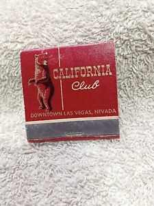 Vintage Feature Matchbook Las Vegas California Club topless Girlie Downtown...