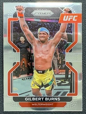 Gilbert Burns 183 Silver Prizm UFC 2022 Panini - Image 1 of 4