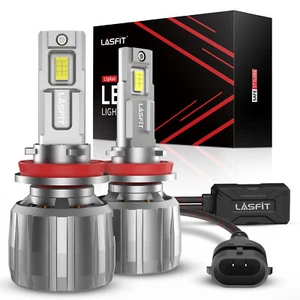 Lasfit H11 LED Headlight Low Beam Bulb 6000K Conversion Kit Perfect Beam Pattern - Picture 1 of 13