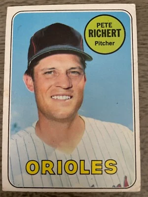 1969 Topps Baseball Card #86 Pete Richert Baltimore Orioles VG/EX - Image 1 of 2