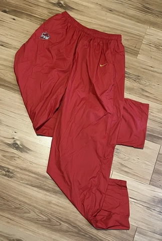 Vintage 90s Nike Iowa State Cyclones Windbreaker Track Pants Mens XL Made in USA Cover