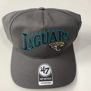Jacksonville Jaguars 47 Brand Hat Men's Wave Hitch Charcoal Snapback Cap - Picture 1 of 2