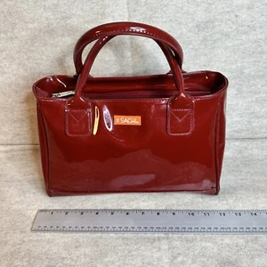 Sachi Insulated Lunch Box, Ruby Red Patent Leather, Chic, Crisp,Stylish, Hip - Picture 1 of 8