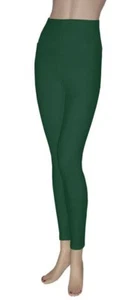 36" Long Inseam Cotton Spandex Fold Over Waistband Yoga Leggings Emily Chen USA - Picture 1 of 32