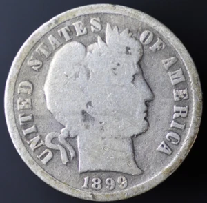 1899-P Barber Dime VG 90% Silver (#6311) - Picture 1 of 2