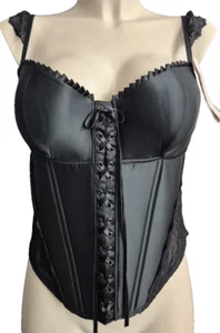 Simone Perele Adelaide Underwire Bra Corset Lace & Satin XL EU/DE 44 Fr4 Bustier - Picture 1 of 6