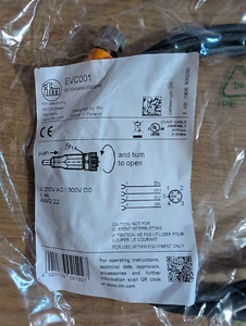 1 Stück NEU IFM EVC001 Kabel Sensor Stecker - Bild 1 von 2