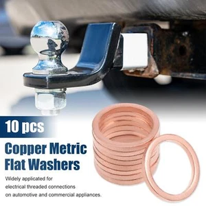 10 Pcs M16 x 20mm x 2mm Copper Flat Washer Sealing Rings for Screw Bolt Nut - Zdjęcie 1 z 5