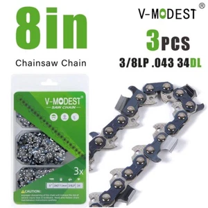 3PCS 8" Chainsaw Chain Blade For DEWALT 20V MAX Pole Saw 3/8"LP .043" 34DL - Picture 1 of 7