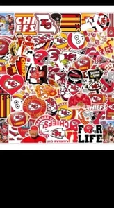 50 Kansas City Chiefs vinyl stickers Water Bottles. Laptops. Patrick Mahomes - Picture 1 of 21