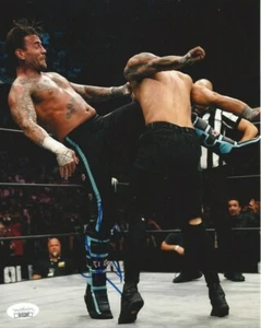 CM Punk Autographed 8x10 WWE AEW Best In The World JSA Free Shipping C865 - Picture 1 of 2