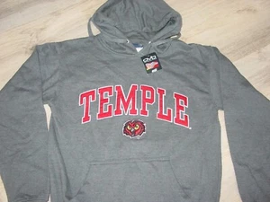 TEMPLE University OWLS Embroidered HOODED Sweatshirt NEW TAG sz..... SMALL - Picture 1 of 11