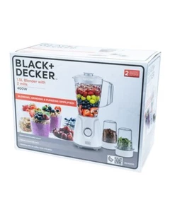 Licuadora y amoladora Black And Decker 1,5 L 2 molinos - 400 vatios NO FUNCIONA EN EE. UU. - Imagen 1 de 3