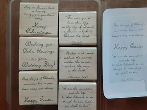 Stampin' Up, God Bless 2 Set of 6 NEW Retired & HTF - Bild 1 von 2