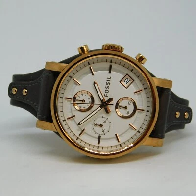 Fossil ES3818 Genuine Leather Quartz Analog Women's Watch New Battery - Image 1 of 4