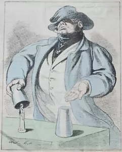 Litografía ORIGINAL Color - Tazas y bolas 1875 - de Francia - Imagen 1 de 1