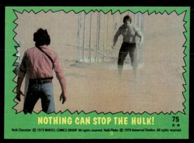 The Incredible Hulk 1979 TV Show Topps Card #75 (NM) - Image 1 of 2