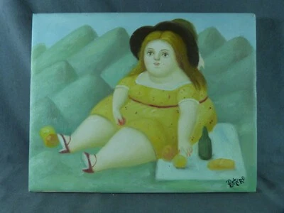 Fernando BOTERO (1932-2023), Óleo sobre lienzo "Almuerzo sobre la hierba" Foto 1 de 4