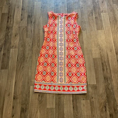 R&K Sheath Pencil Dress Size 6 Geometric Colorful Cocktail Party Office - Image 1 of 4