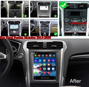 9.7'' Vertical Stereo Radio GPS Head Unit For 2013-2020 Fusion Mondeo Android 12 - Picture 1 of 18