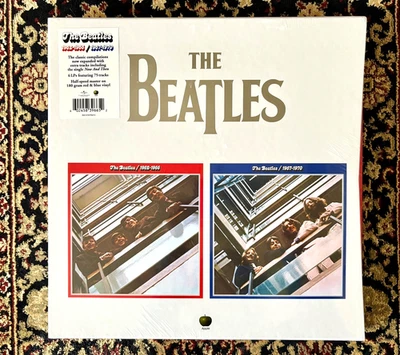 The Beatles 1962-1966 & 1967-1970 6 LP Box Set Color Vinyl Red & Blue SEALED New - Image 1 of 4