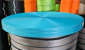 820' Roll of 1.85" Aqua Seat Belt Webbing (1-2 splices) - 17 Available NEW! - Picture 1 of 1