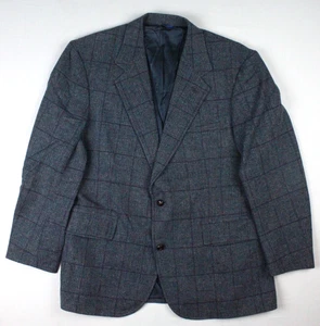 Pendleton Vintage Made In USA Wool Plaid 2 Button Sport Coat Blazer Mens 44L - Picture 1 of 5