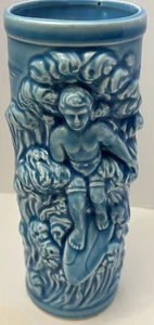 Vintage Orchids of Hawaii ‘Surfer Boy’ 7” Tiki Mug Ceramic Vase Japan Polynesia - Picture 1 of 14