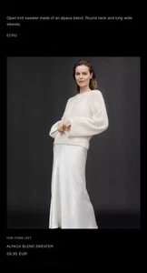 Zara DAMEN ALPACA BLEND OPEN-KNIT SWEATER PULLOVER - Bild 1 von 14