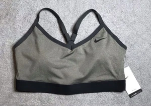NEU Nike Sport BH Damen 1X Übergröße Training grau schwarz DN4222-091 - Bild 1 von 11