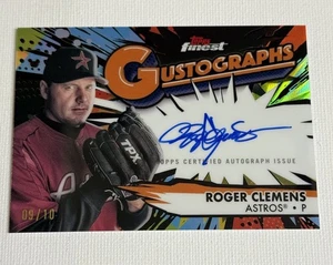 Autógrafo Topps Finest Roger Clemens 2025 negro Gustógrafos/10 Astros de Houston - Imagen 1 de 2